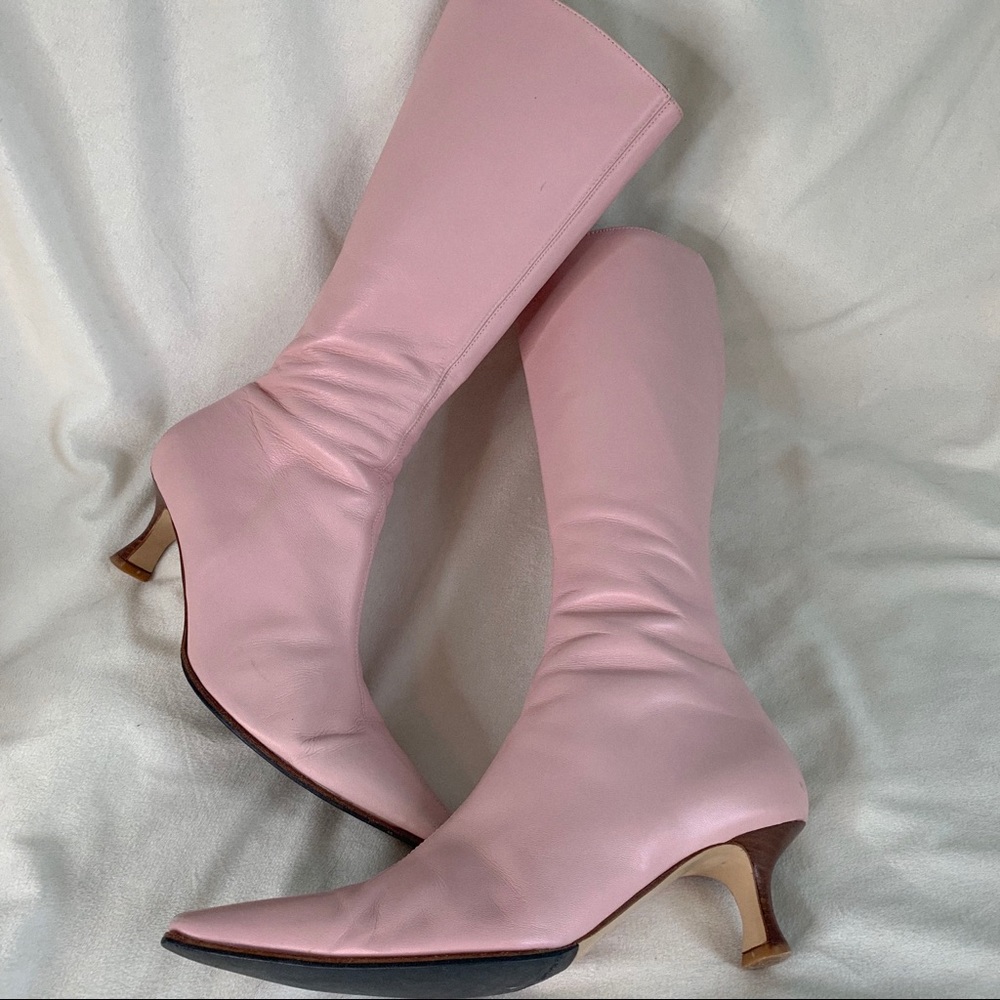 Rare SACCO pink kitten heel boots